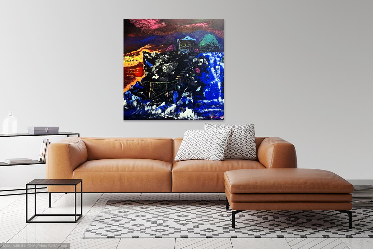 Sunset Mansion (Limited Edition) Canvas Print