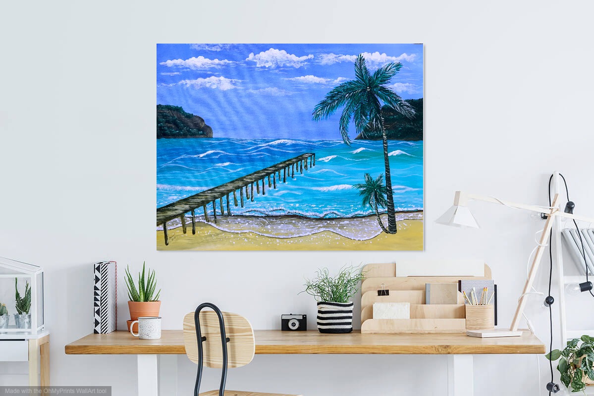 "Paradise Lagoon" Limited Edition art print by Nadia Nevala