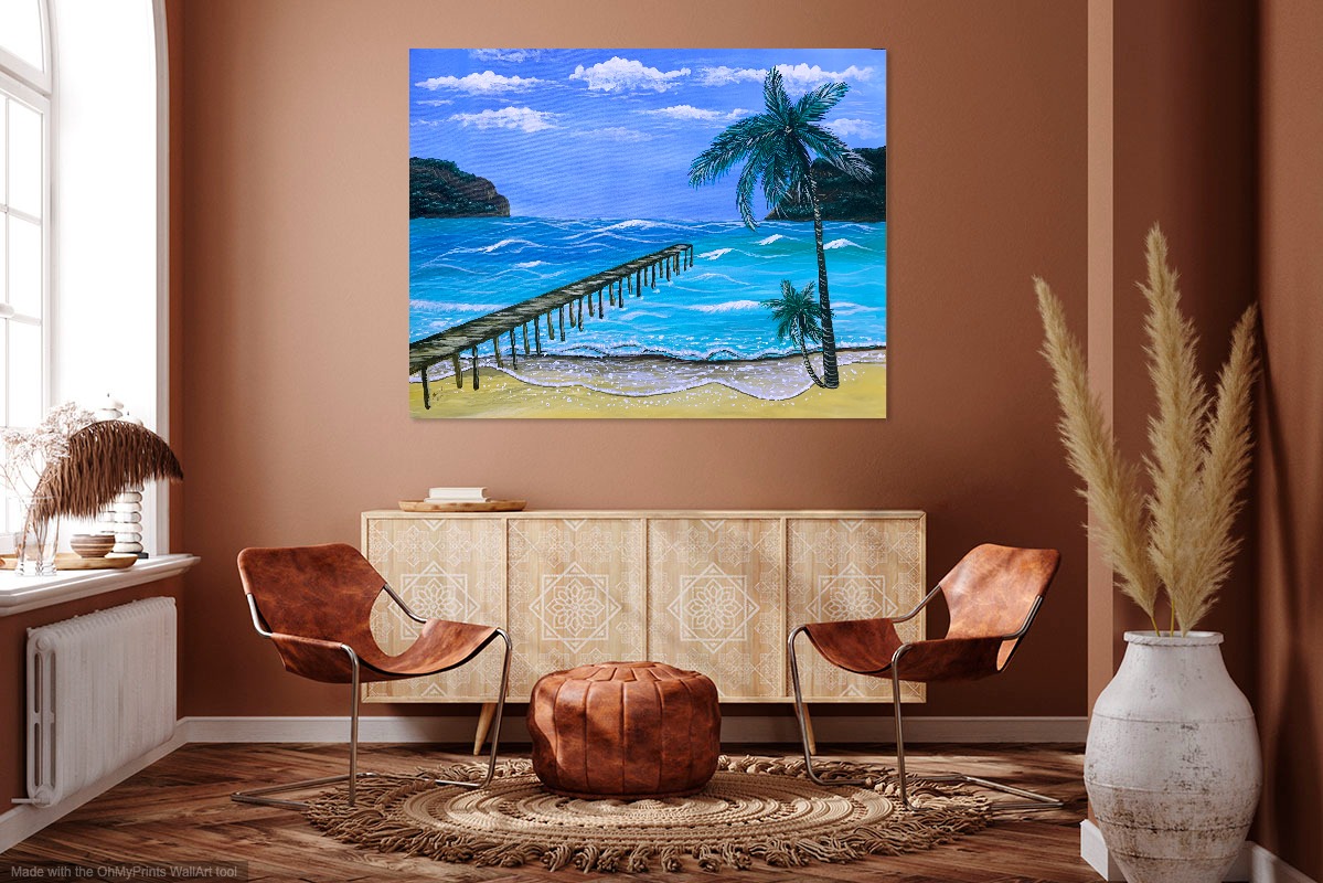 "Paradise Lagoon" Limited Edition art print by Nadia Nevala