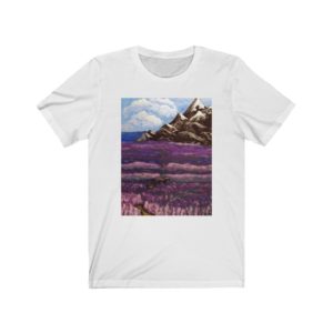 Unisex Jersey Short Sleeve Tee "Crossing the lavender valley"