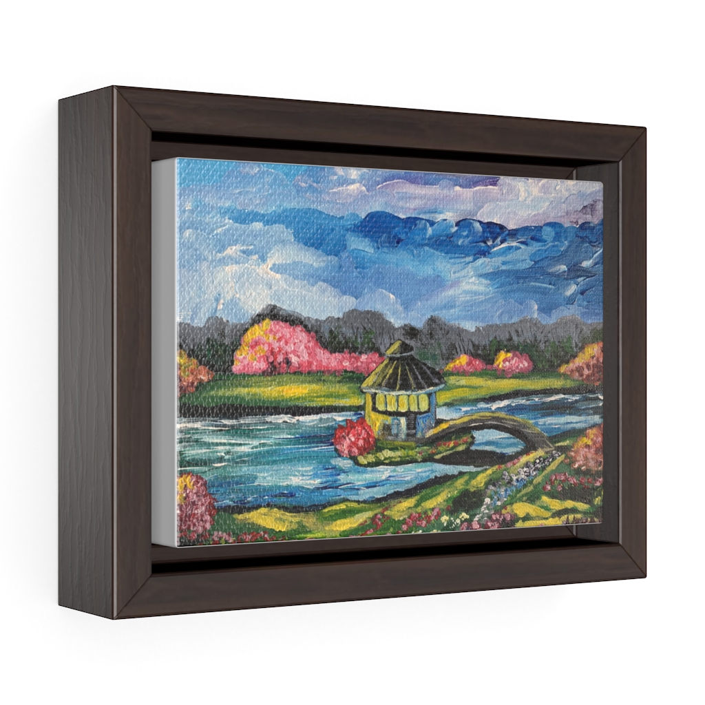 "Spring in Byron Lake Park" by Nadia Nevala Framed Premium Gallery Wrap Canvas Print (LIMITED EDITION) - Image 2