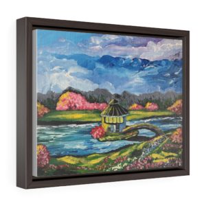 "Spring in Byron Lake Park" by Nadia Nevala Framed Premium Gallery Wrap Canvas Print (LIMITED EDITION)