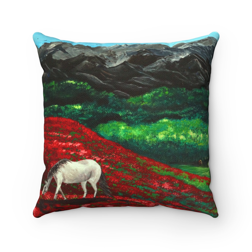 Spun Polyester Square Pillow