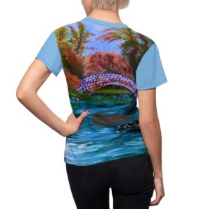 Women's AOP Cut & Sew Tee Fall in Central Park by Nadia Nevala