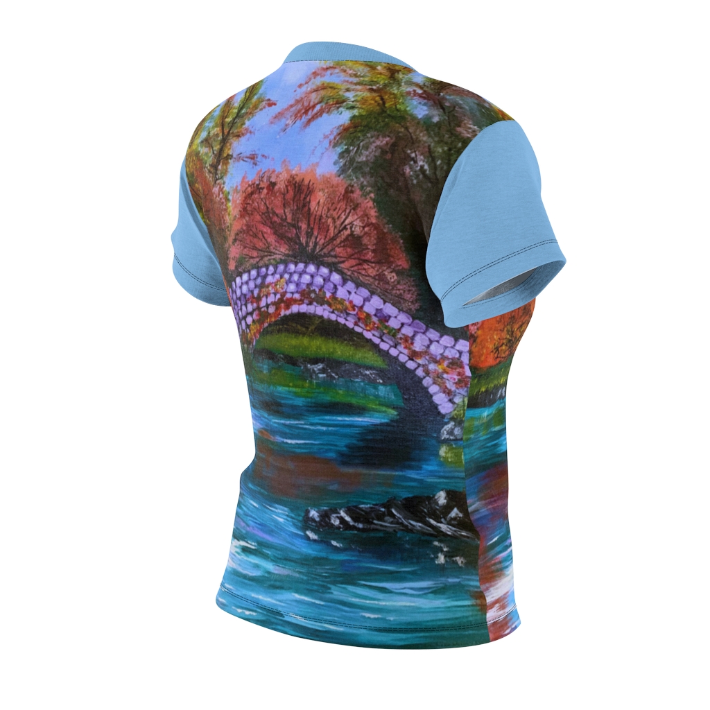 Women's AOP Cut & Sew Tee Fall in Central Park by Nadia Nevala - Image 5