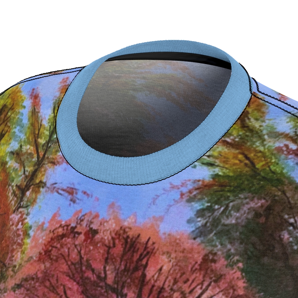 Women's AOP Cut & Sew Tee Fall in Central Park by Nadia Nevala - Image 7