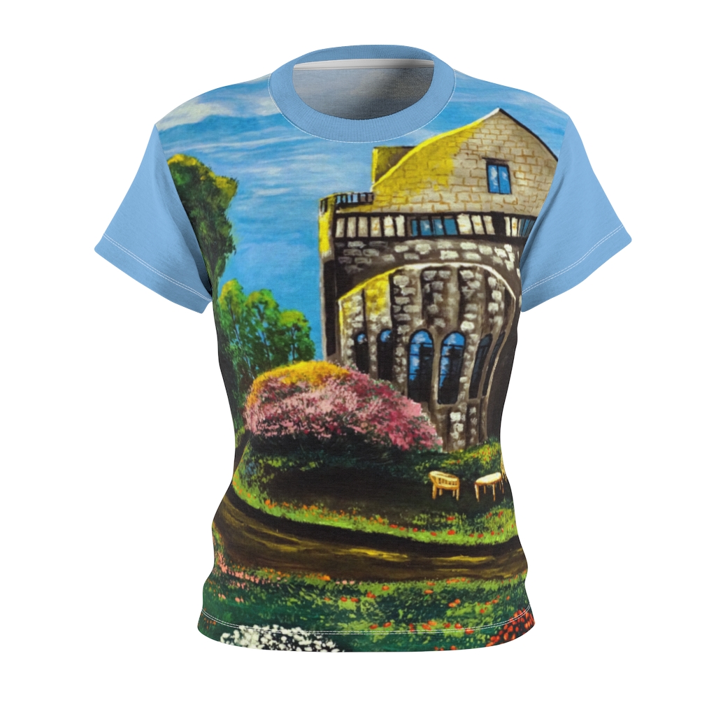 Women's AOP Cut & Sew Tee "Planting fields arboretum" by Nadia Nevala - Image 8