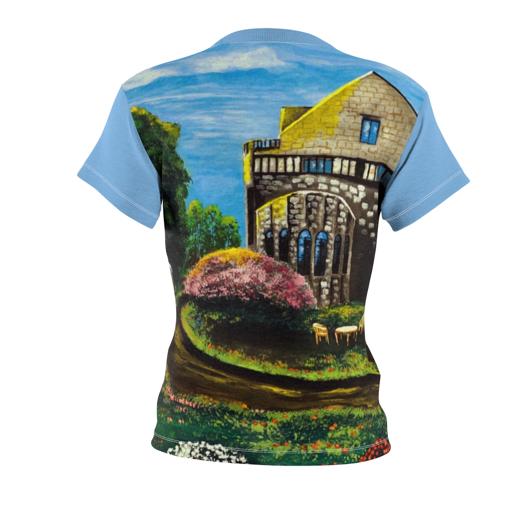 Women's AOP Cut & Sew Tee "Planting fields arboretum" by Nadia Nevala - Image 9