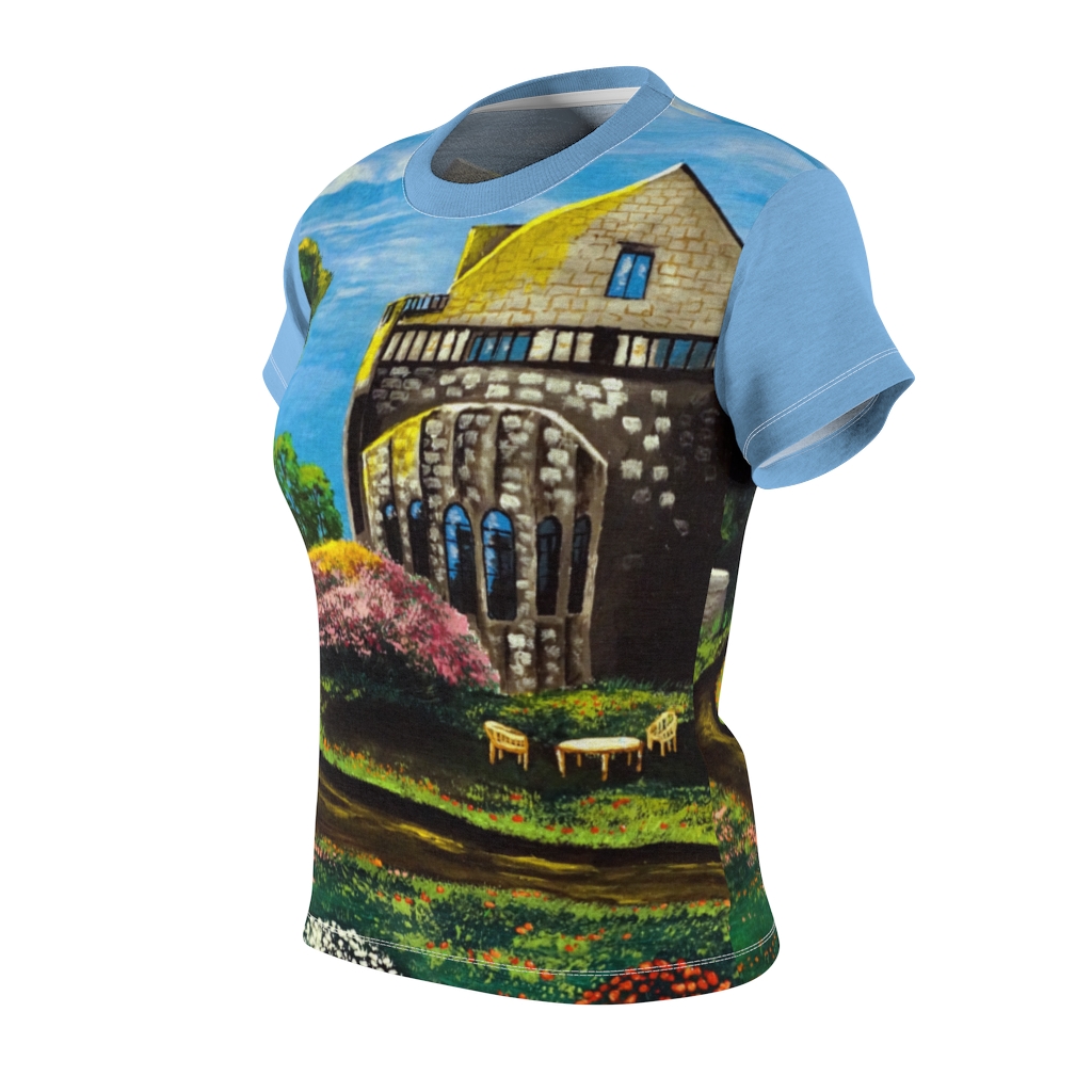 Women's AOP Cut & Sew Tee "Planting fields arboretum" by Nadia Nevala - Image 10