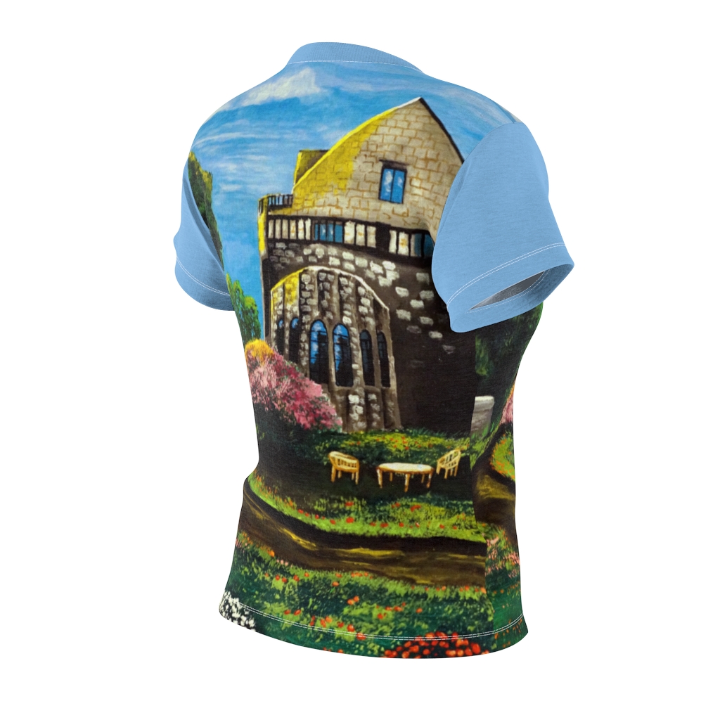 Women's AOP Cut & Sew Tee "Planting fields arboretum" by Nadia Nevala - Image 11