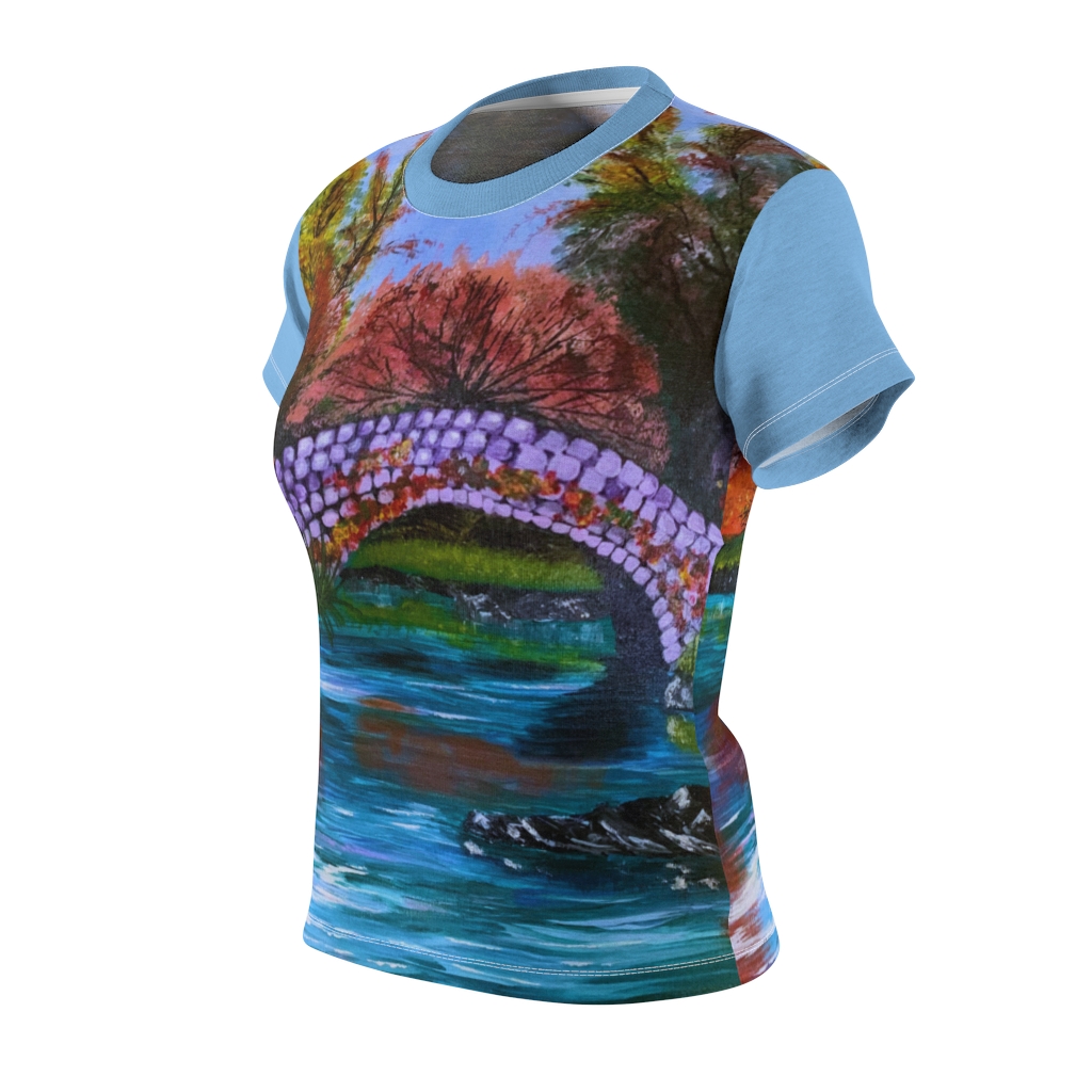 Women's AOP Cut & Sew Tee Fall in Central Park by Nadia Nevala - Image 10