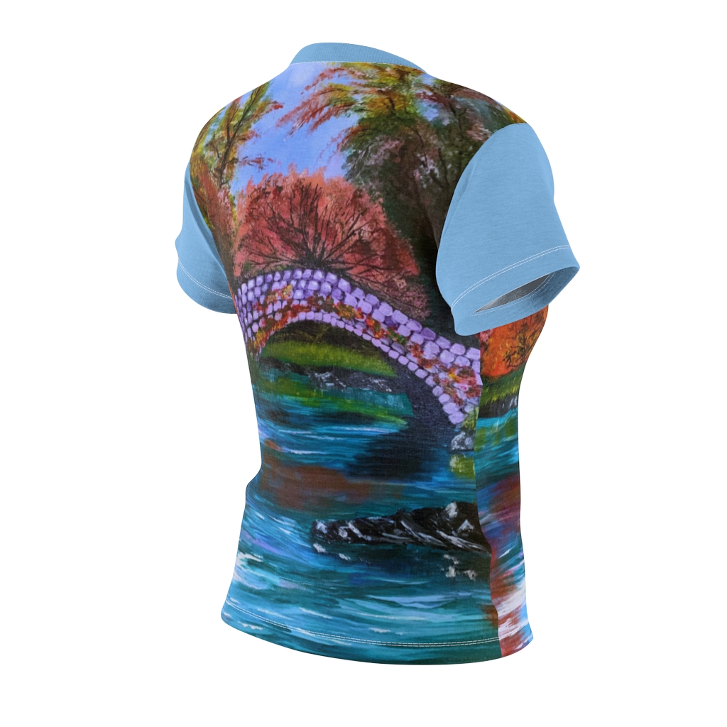 Women's AOP Cut & Sew Tee Fall in Central Park by Nadia Nevala - Image 11
