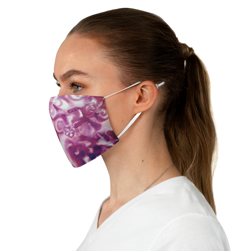 Fabric Face Mask Purple/Pink