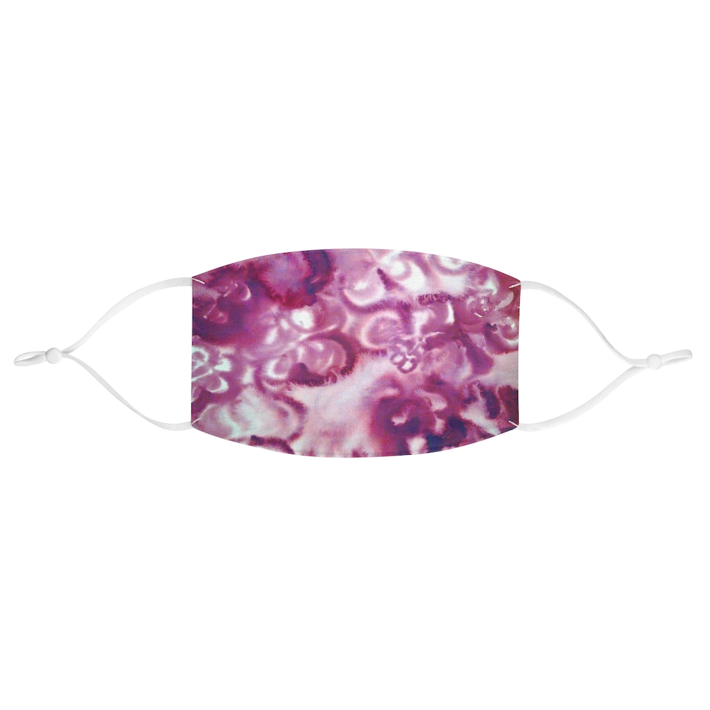 Fabric Face Mask Purple/Pink - Image 2