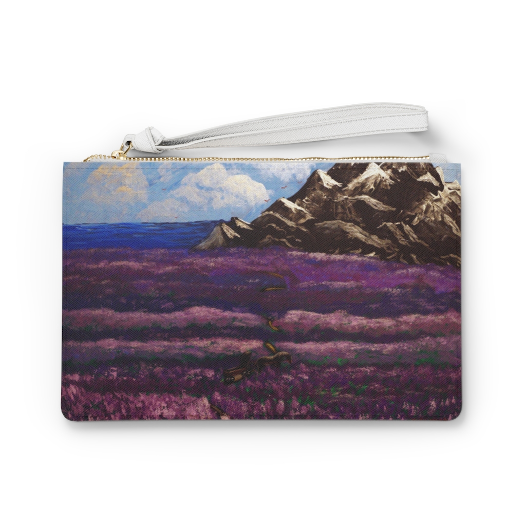 Clutch Bag "Crossing the lavender valley" - Image 2
