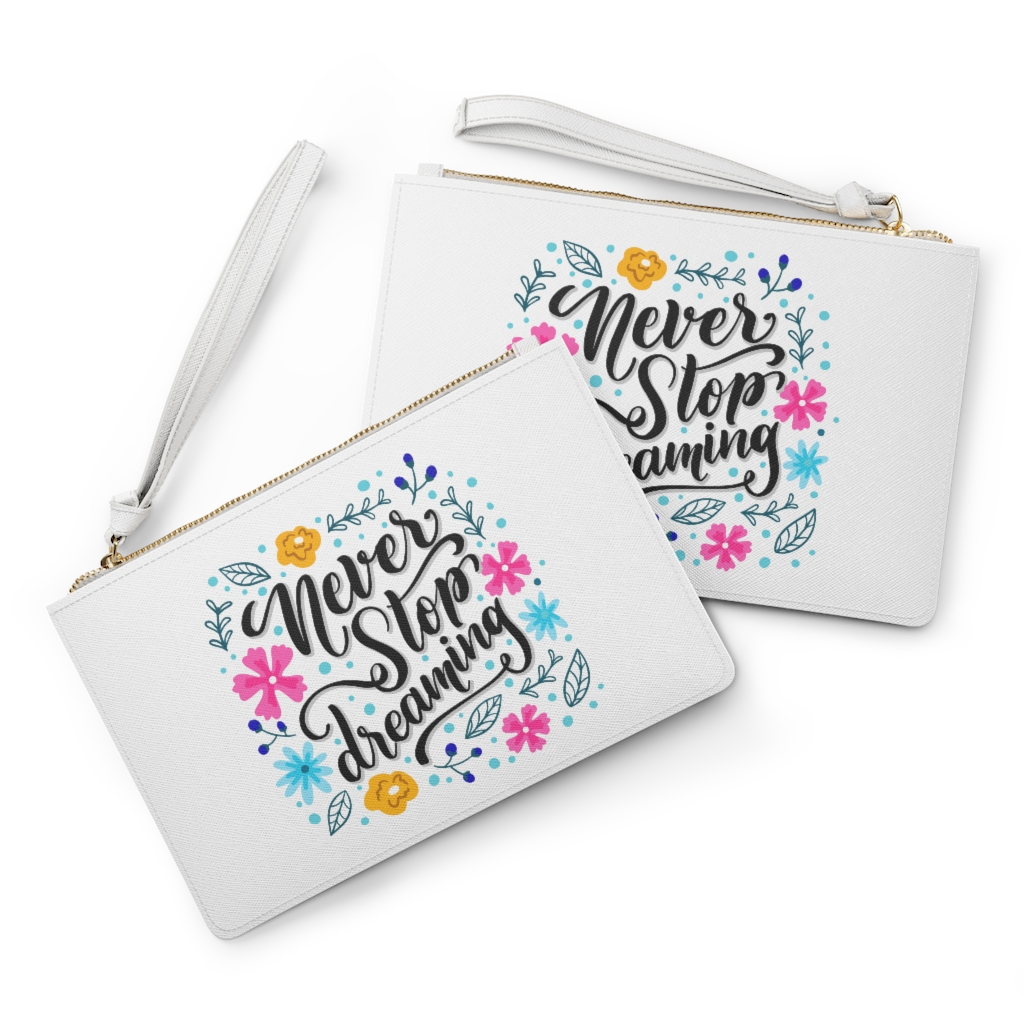 Clutch Bag "Never stop dreaming" - Image 4