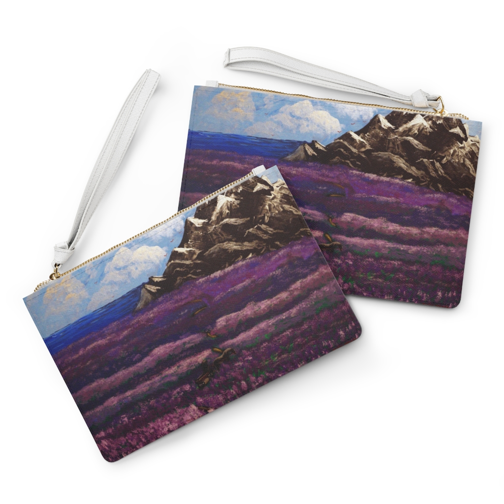 Clutch Bag "Crossing the lavender valley" - Image 4