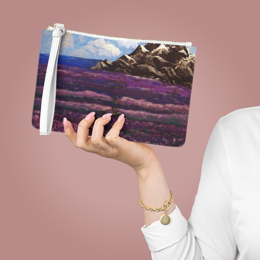 Clutch Bag "Crossing the lavender valley"