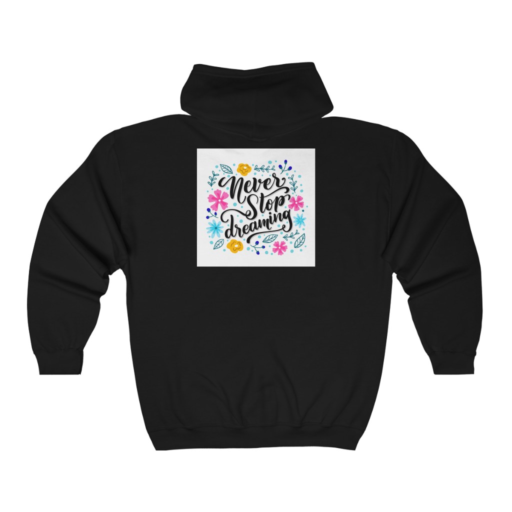 Unisex Heavy Blend™ Full Zip Hooded Sweatshirt "Never Stop Dreaming" - Image 4