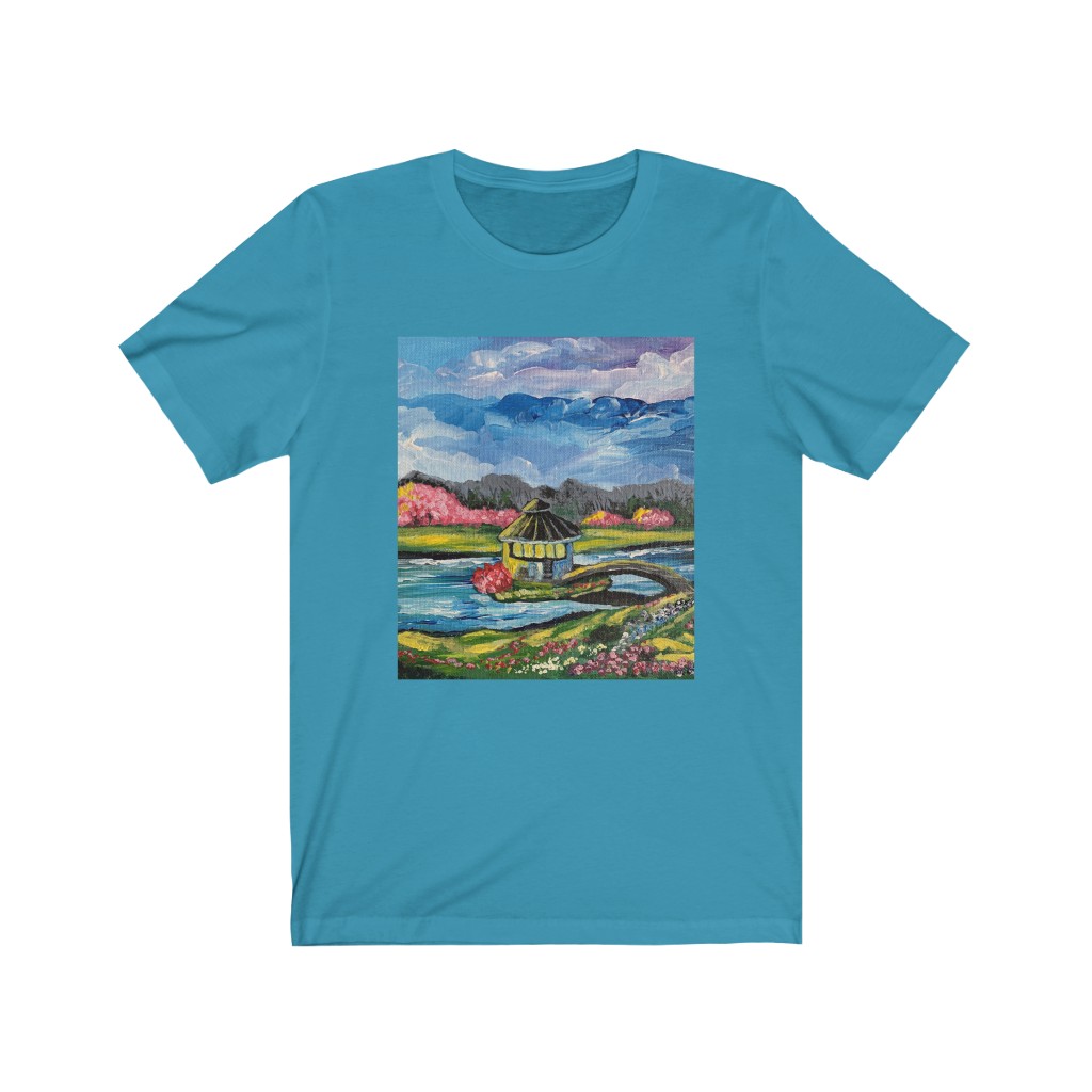 Unisex Jersey Short Sleeve Tee "Spring in Byron Lake Park" - Image 11