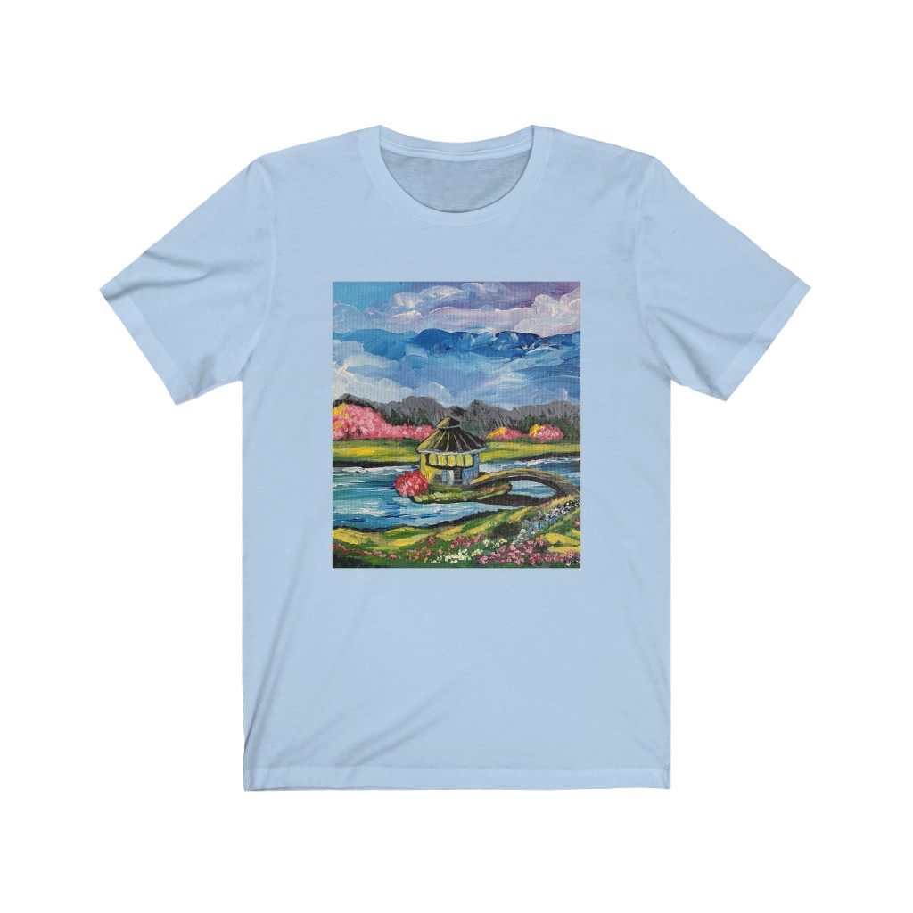 Unisex Jersey Short Sleeve Tee "Spring in Byron Lake Park" - Image 12