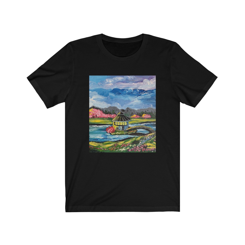 Unisex Jersey Short Sleeve Tee "Spring in Byron Lake Park" - Image 4