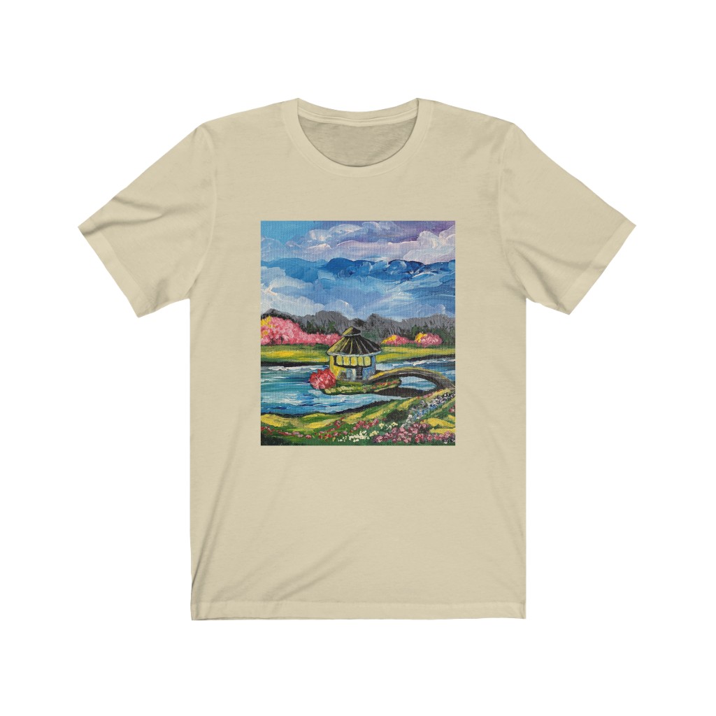 Unisex Jersey Short Sleeve Tee "Spring in Byron Lake Park" - Image 6