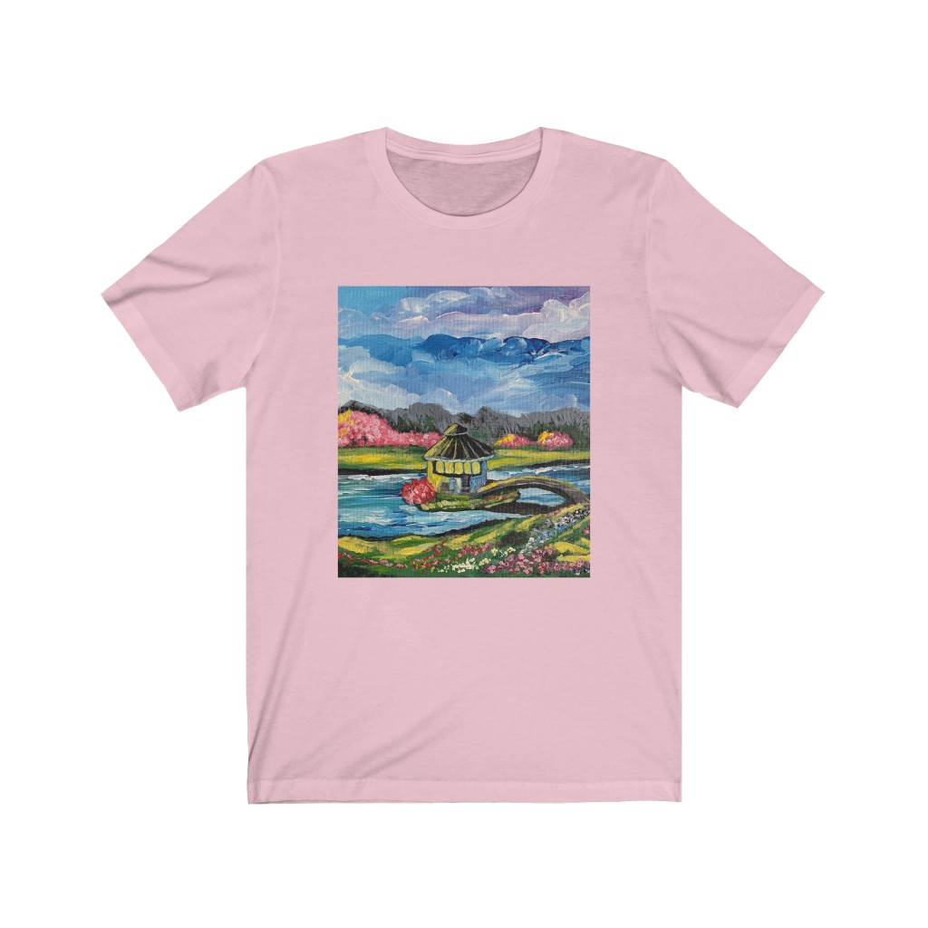 Unisex Jersey Short Sleeve Tee "Spring in Byron Lake Park" - Image 14