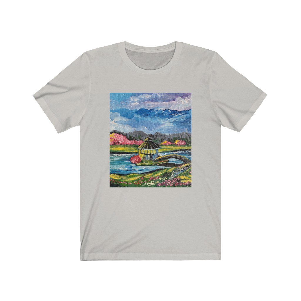 Unisex Jersey Short Sleeve Tee "Spring in Byron Lake Park" - Image 5