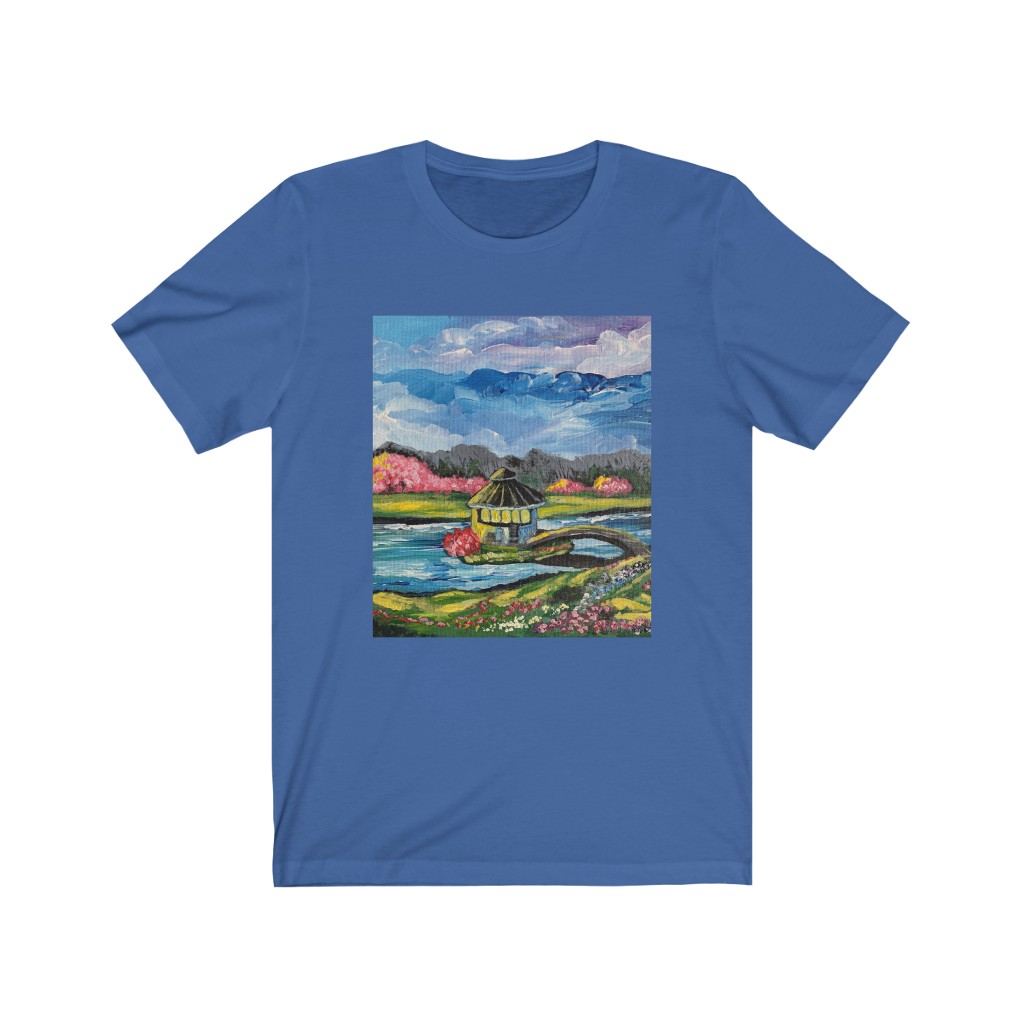 Unisex Jersey Short Sleeve Tee "Spring in Byron Lake Park" - Image 13