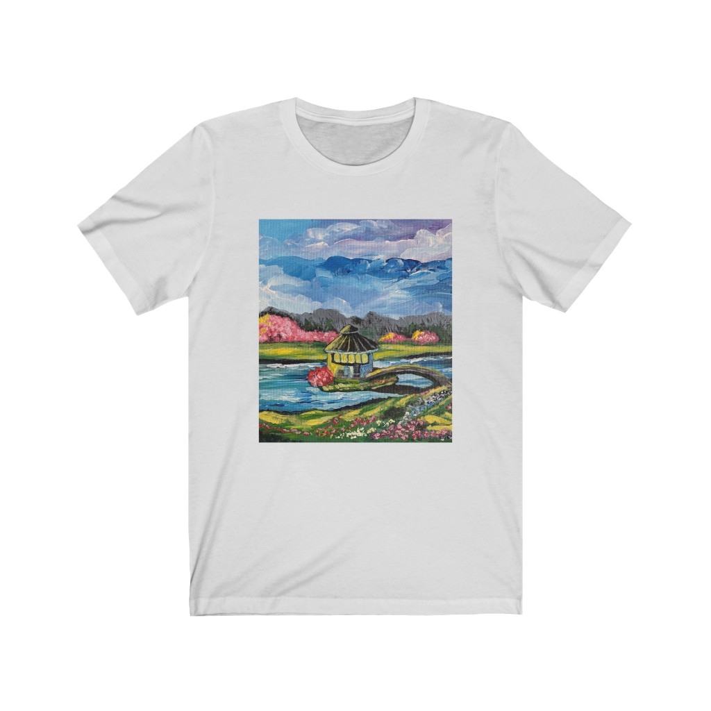 Unisex Jersey Short Sleeve Tee "Spring in Byron Lake Park" - Image 2