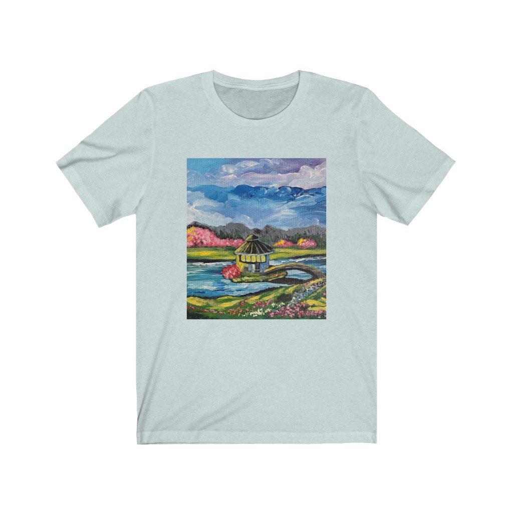 Unisex Jersey Short Sleeve Tee "Spring in Byron Lake Park" - Image 10