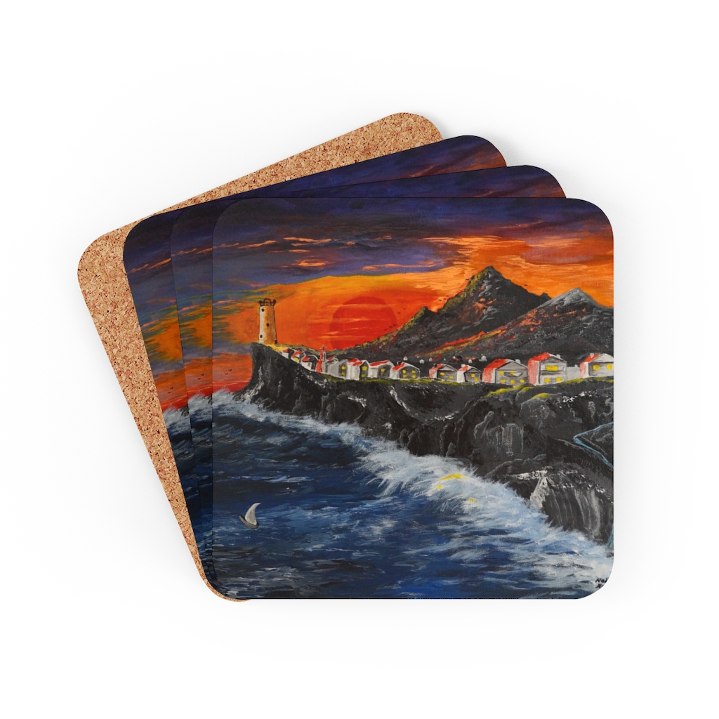 Sunset Coast-Corkwood Coaster Set - Image 6