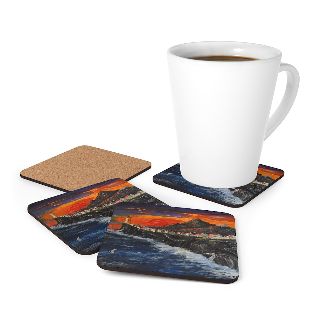 Sunset Coast-Corkwood Coaster Set