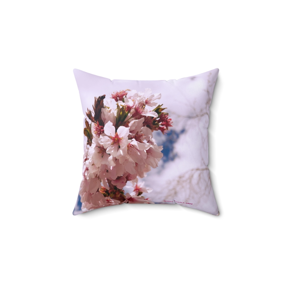 Cherry Blossom Collection - Spun Polyester Square Pillow Case - Image 10