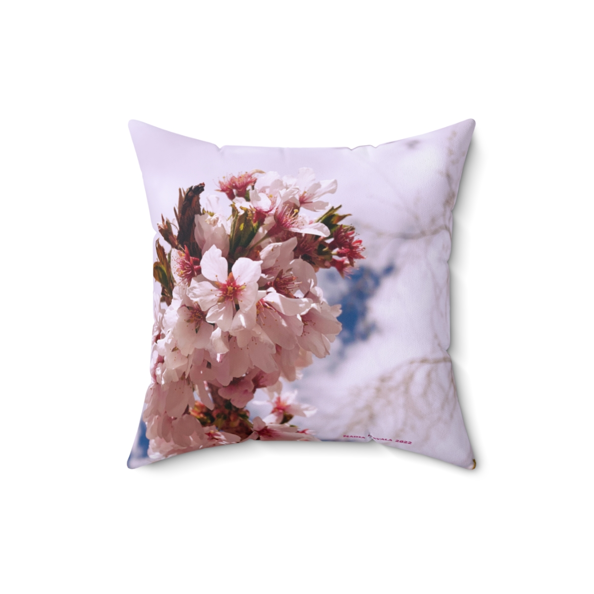 Cherry Blossom Collection - Spun Polyester Square Pillow Case - Image 4