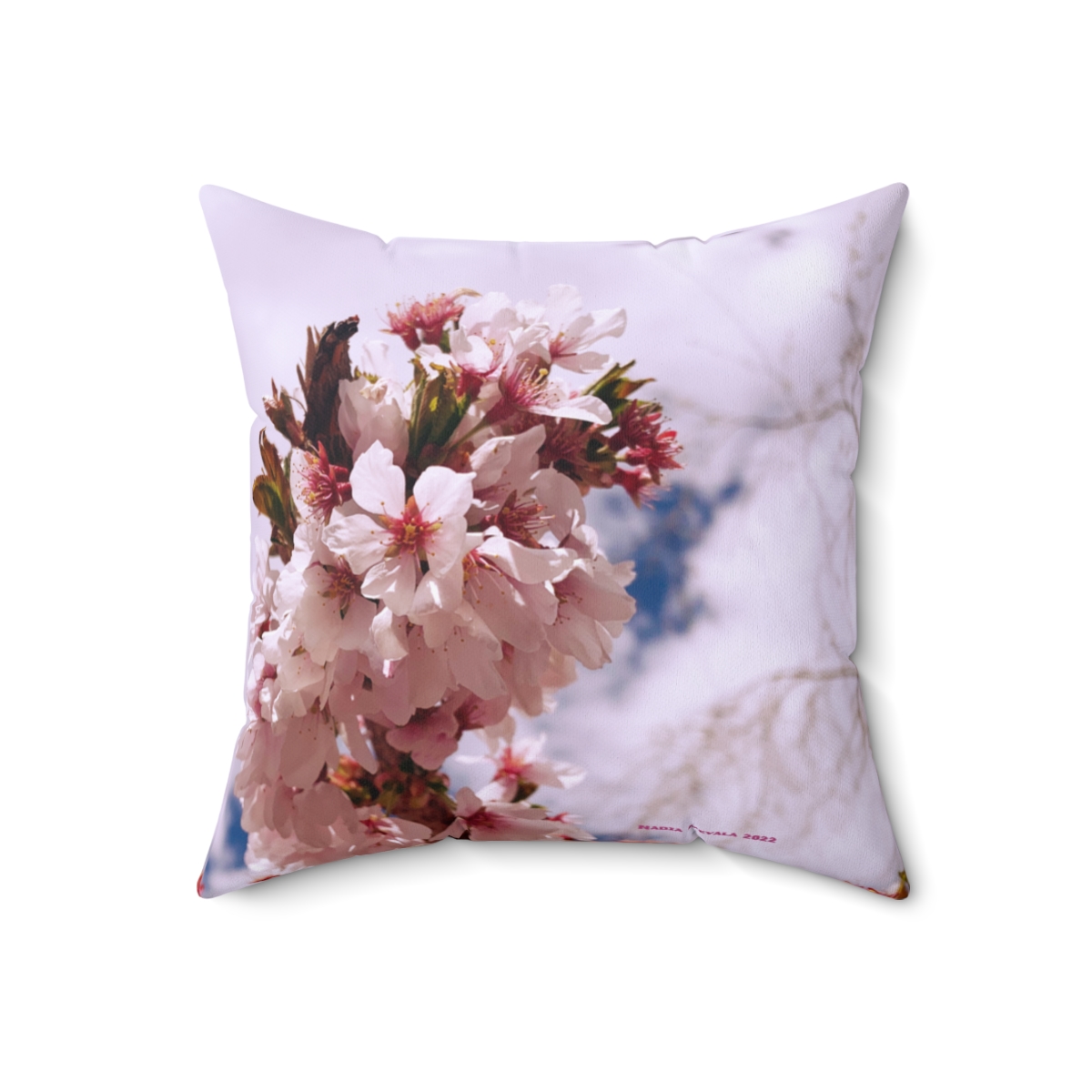 Cherry Blossom Collection - Spun Polyester Square Pillow Case - Image 7