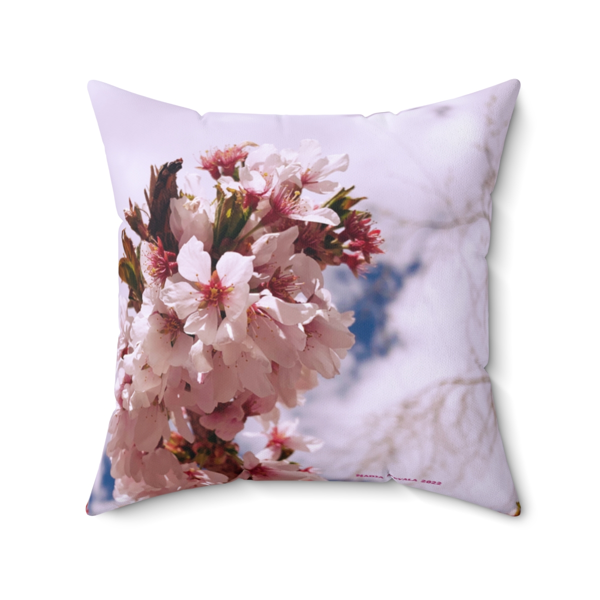 Cherry Blossom Collection - Spun Polyester Square Pillow Case