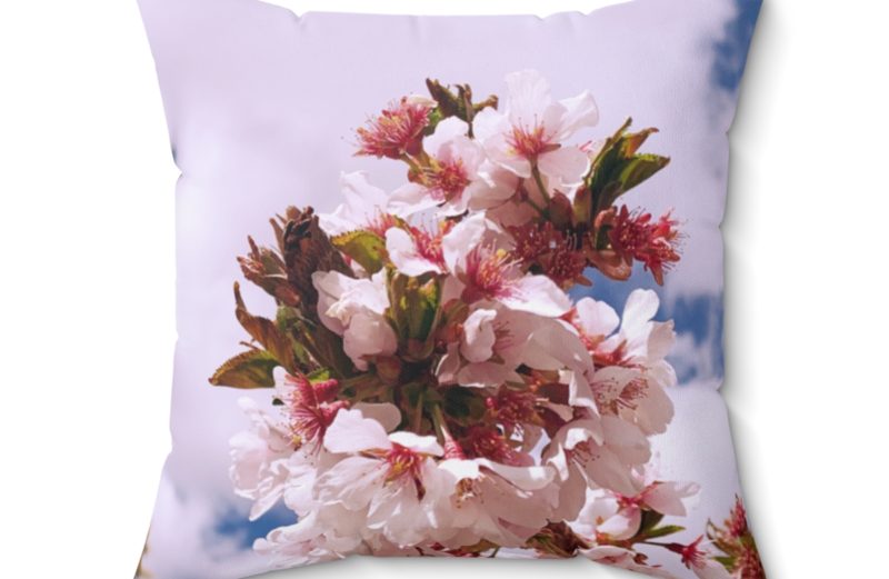 Cherry Blossom Collection – Spun Polyester Square Pillow Case