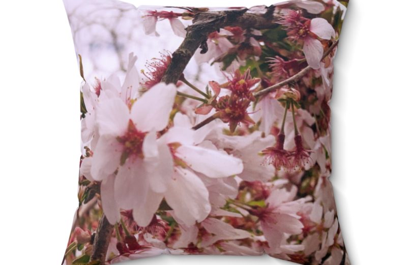 Cherry Blossom Collection – Spun Polyester Square Pillow Case