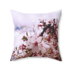 Cherry Blossom Collection - Spun Polyester Square Pillow Case