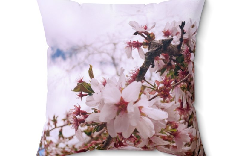 Cherry Blossom Collection – Spun Polyester Square Pillow Case
